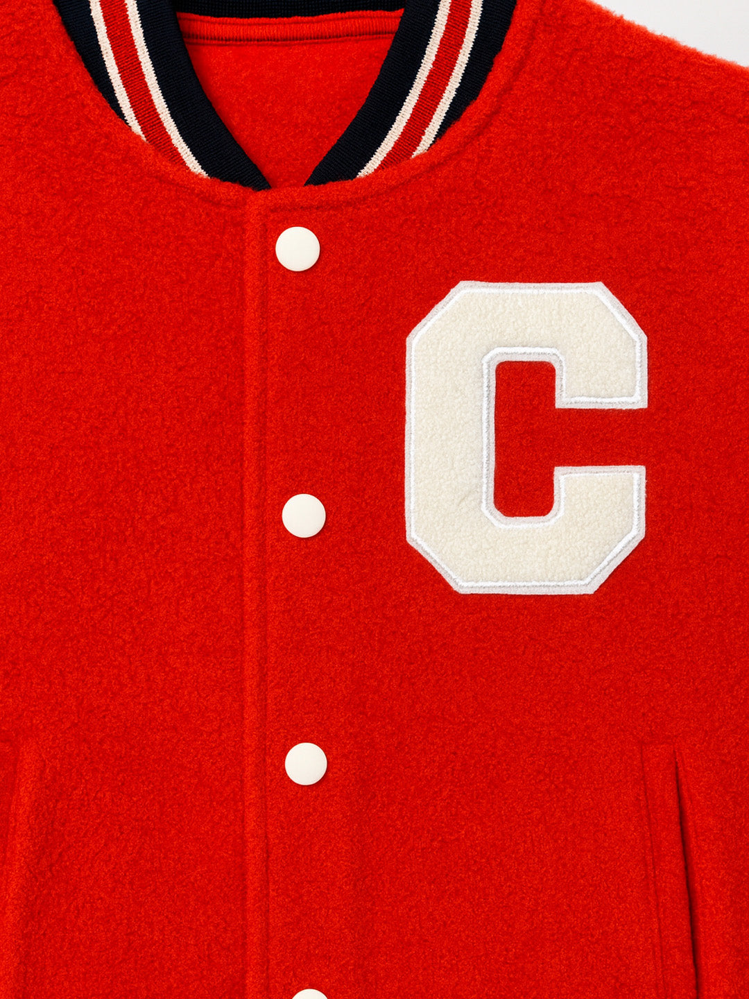 Nautinati Colourblocked Red and White Jacket for Boys