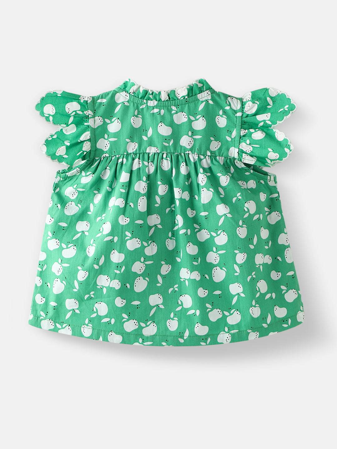 Nautinati Girls' Floral Printed Short Sleeves Top with Solid Shorts