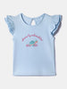 Nautinati Girls' 100% Cotton Printed Tops | Pack of 2 | Age 0 - 2 Years