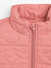 Nautinati Pink Quilted Star Pattern Puffer Jacket for Girls