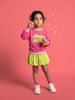Nautinati Girls Disney Minnie and Daisy Oversized Sweatshirt with Front and Back Puff Print