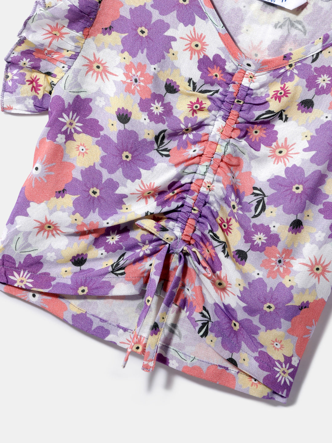 Nautinati Girls' Printed Top | Elastic Detail | Age 2 - 10 Years
