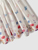 Nautinati Blue & White Japanese Satin Dress With a Bow for Girls