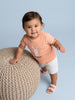 Nautinati Girls' Cotton Bunny Printed Top and Shorts Co-ord Set with Snap Buttons