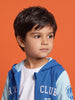 Nautinati Boys Oversized Colourblock Varsity Hoodie with Front Zip