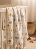Nautinati Baby Girls' Muslin 100% Cotton Pack of 2 All-over Print Woven Swaddles