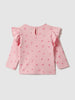 Nautinati Infant Girls' Cotton Minnie Mouse and Heart Print Top and Solid Pants