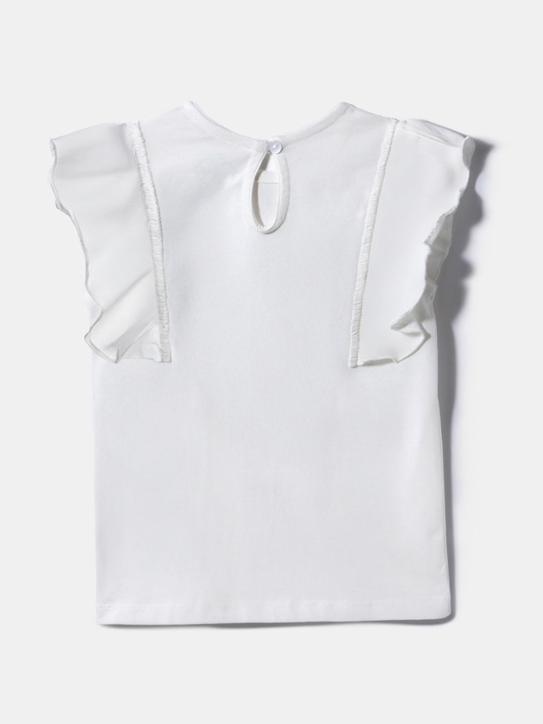 Nautinati Girls' Cotton Top and Mesh Skirt Set| Pigment Print | Age 0 - 2 Years