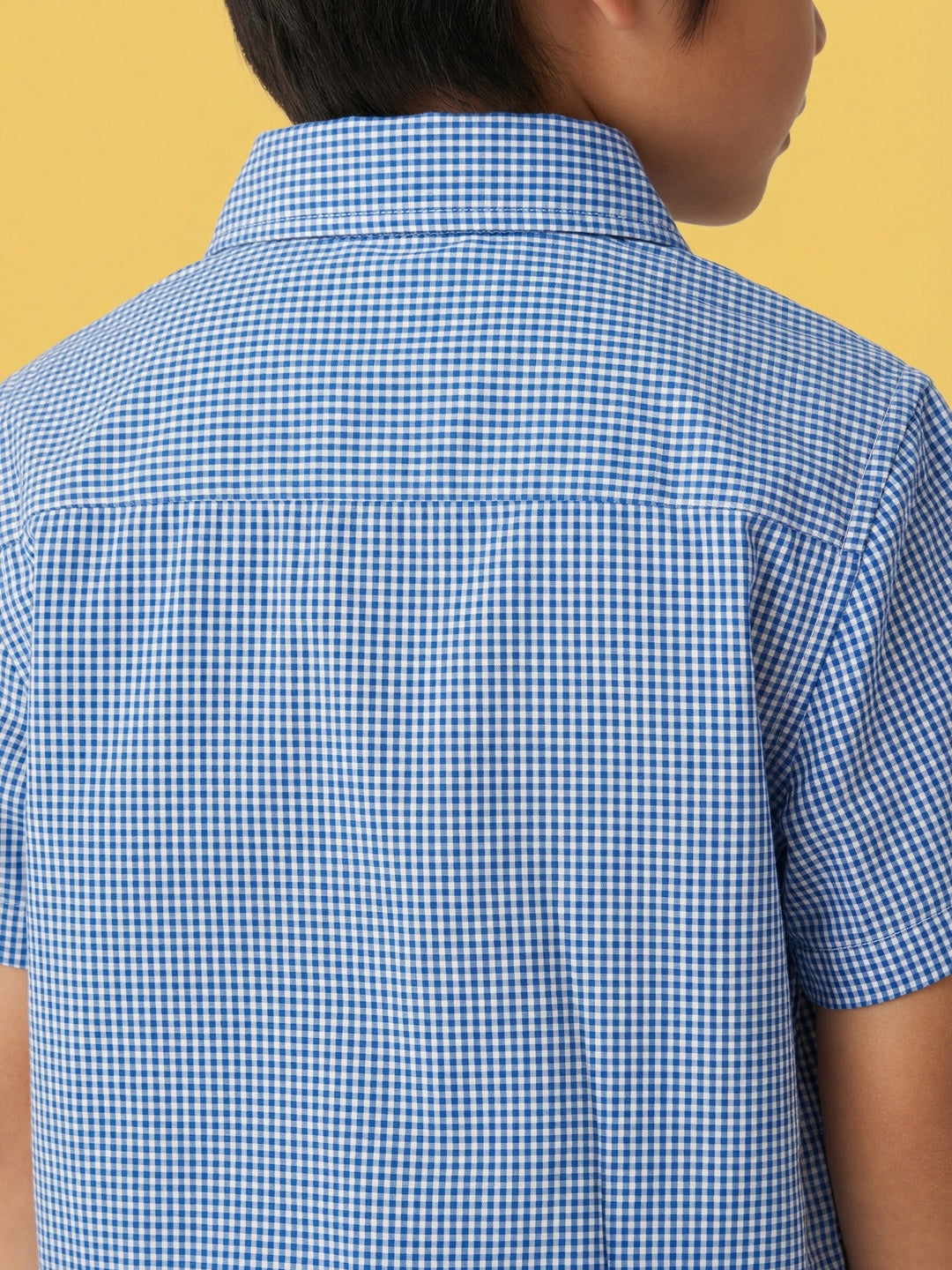 Nautinati Boys' 100% Cotton Woven Chequered Shirt