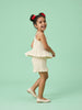 Nautinati Girls' 100% Cotton Disney Minnie Mouse Print with Polka Dots Jumpsuit with Ruffle Details