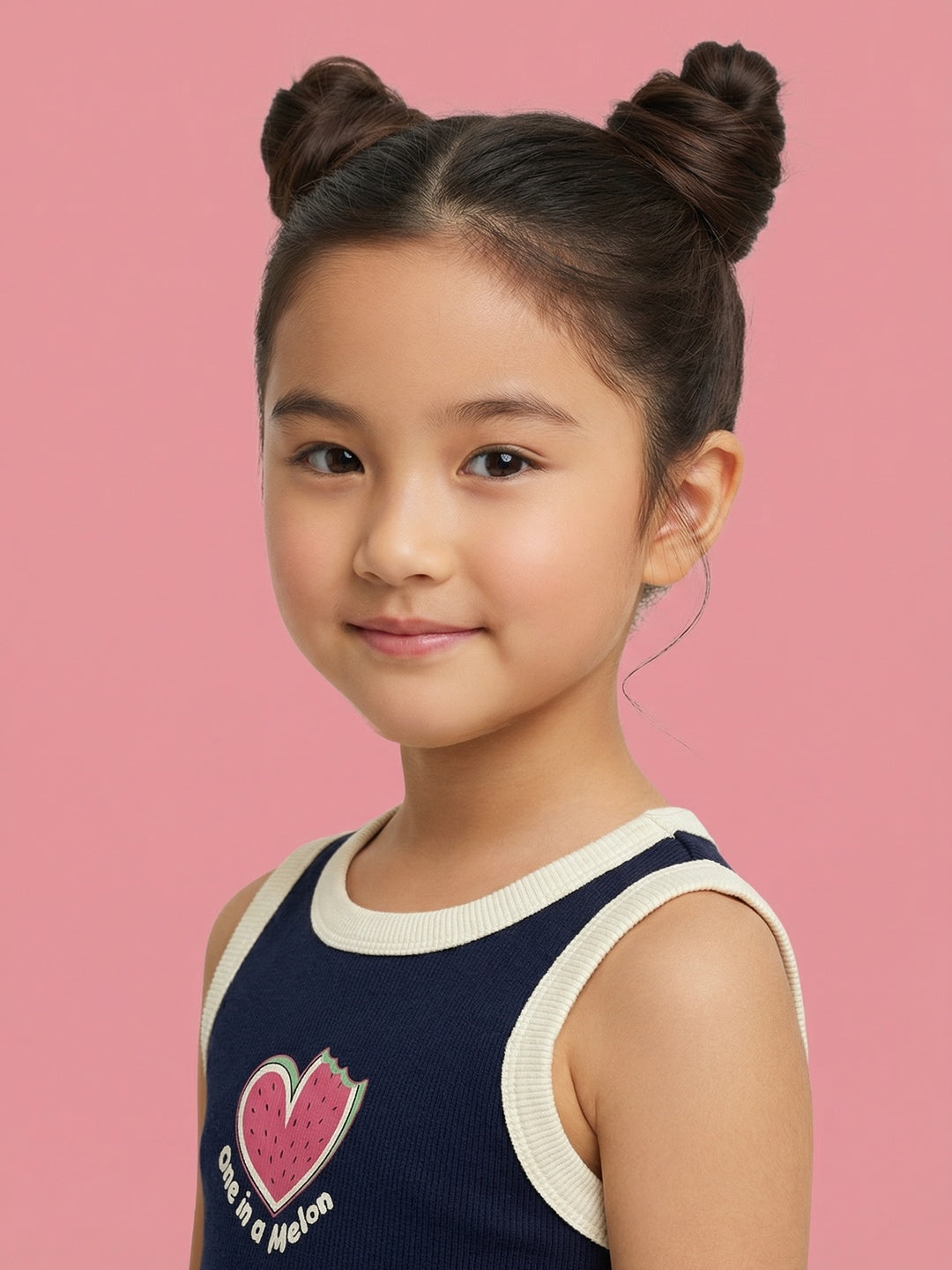 Nautinati Girls' Ribbed 100% Cotton Graphic Printed Tank Top