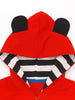 Nautinati Red Mickey Mouse Print Hooded Sweatshirt for Boys