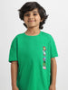 Nautinati Boys' Cotton Marvel Printed T-shirt and Denim Shorts Set for Boys
