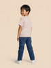 Nautinati Boys Pure Cotton Navy Dark Wash Straight Fit Jeans