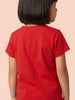 Nautinati Girls' Pack of 2 Cotton Cherry Printed T-shirts