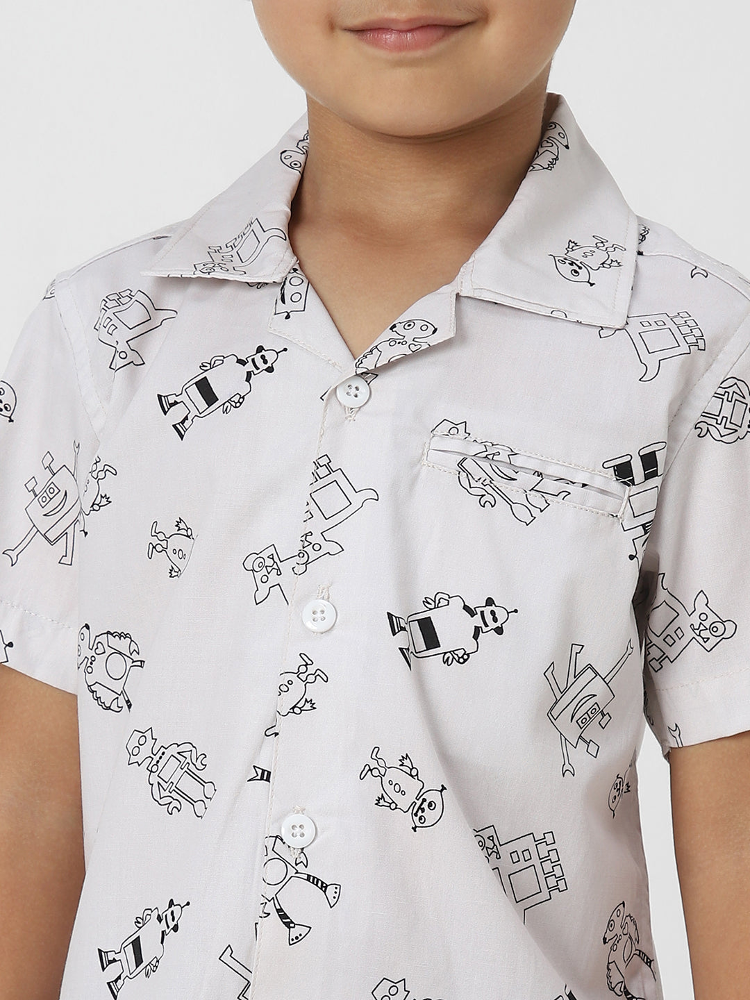 Robot Printed Boys Set