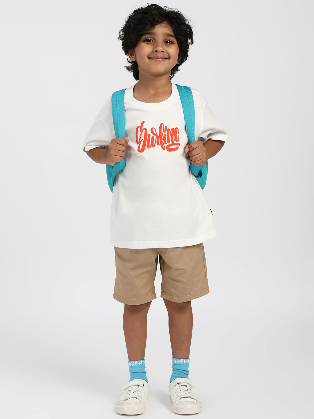 Nautinati Boys' Cotton Surfing Print T-shirt