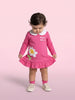 Nautinati Baby Girls Oopsie Daisy Sweatshirt Frock with Peter Pan Collar