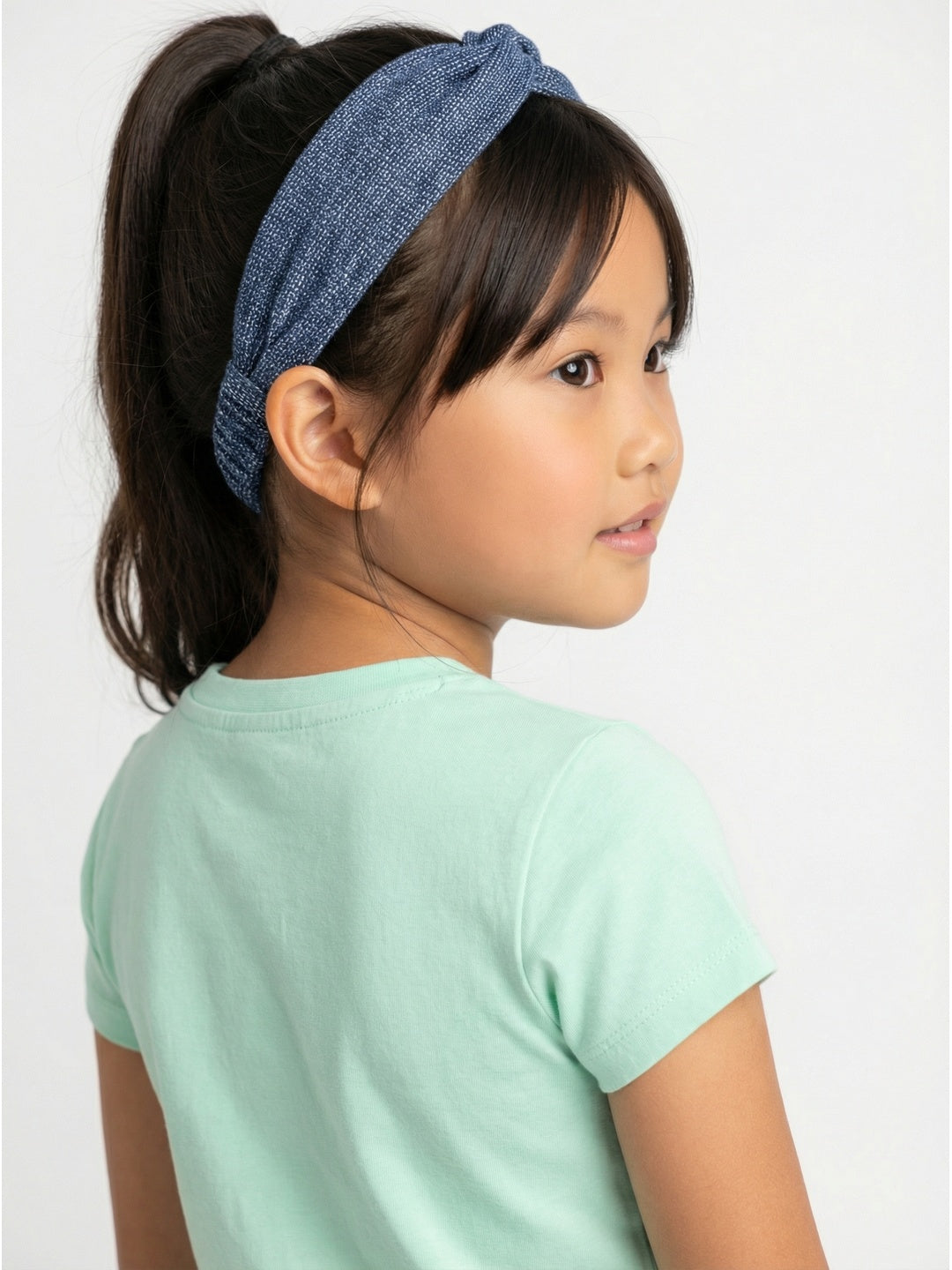 Nautinati Girls' 100% Cotton Pack of 2 Solid Essentials Crew Neck T-shirts