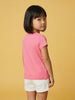 Nautinati Girls' 100% Cotton Crew Neck Disney Minnie Mouse & Mickey Mouse Print T-shirt
