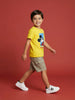 Nautinati Boys' 100% Cotton Crew Neck Disney Mickey Mouse Racing Placement Print T-shirt