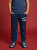 Nautinati Boys' 100% Cotton Racing Graphic Joggers with Contrast Piping