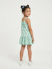 Nautinati  Girls All-over Lilo & Angel Printed Regular Fit Tie-up Style Sleeveless Dress