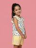 Nautinati Girls Lilo & Stich Printed Regular Fit Round Neck T-shirt and Shorts Clothing Set