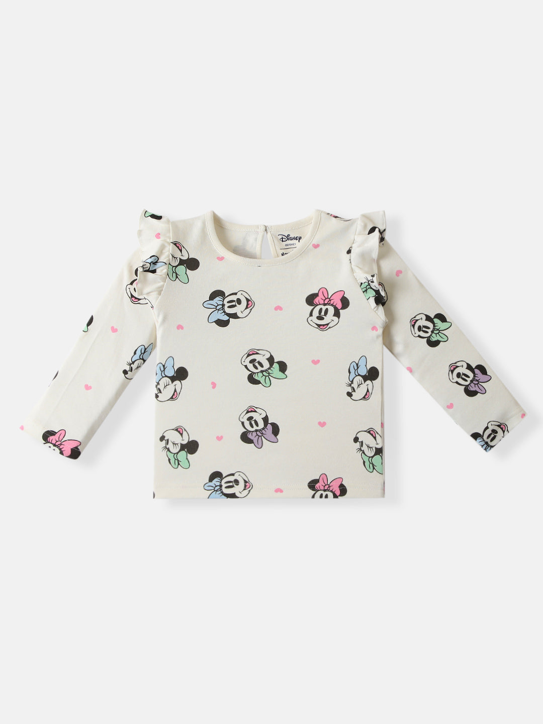 Nautinati Girls Cotton Disney Printed T-shirt and Trackpant Co-ord Set