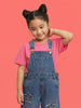 Nautinati Girls All-over Star Printed Denim Dungaree Set