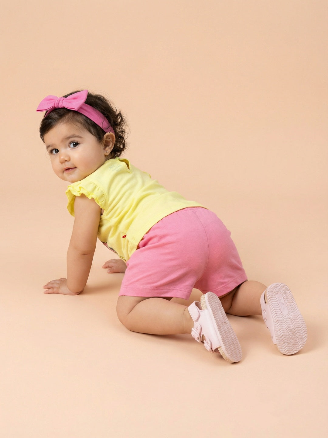 Nautinati Baby Girls' 100% Cotton Pack of 2 Disney Marie Cat Print Tops