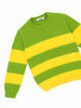 Nautinati Green and Yellow Striped Boys' Sweater for Boys