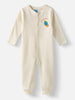 Nautinati Baby Girls' CottonAll-over Galaxy Printed Jumpsuit with Snap Buttons
