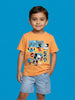 Nautinati Boys' 100% Cotton Crew Neck Disney Mickey Mouse Pop Art Placement Print T-shirt