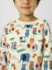 Boys Playful Conversational Printed Sweatshirt