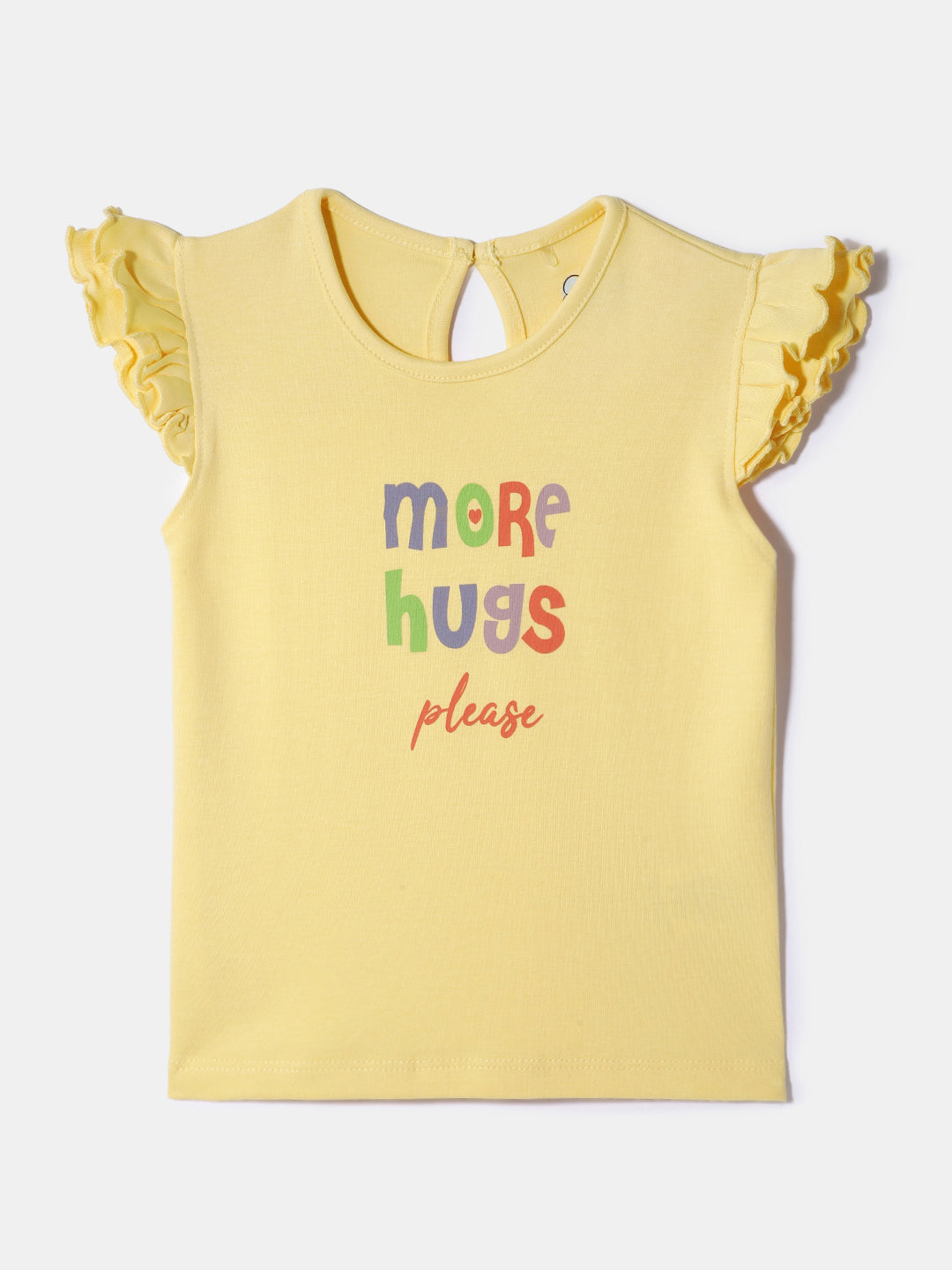 Nautinati Girls' 100% Cotton Printed Tops | Pack of 2 | Age 0 - 2 Years
