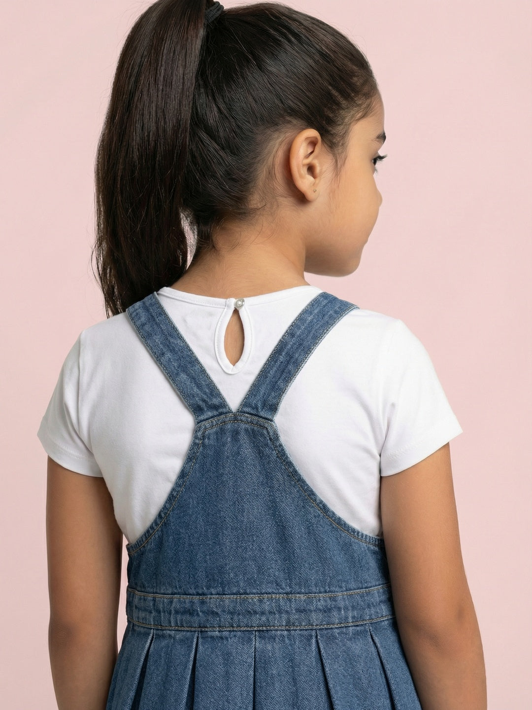 Nautinati Baby Girls Pinafore Co-ord Set