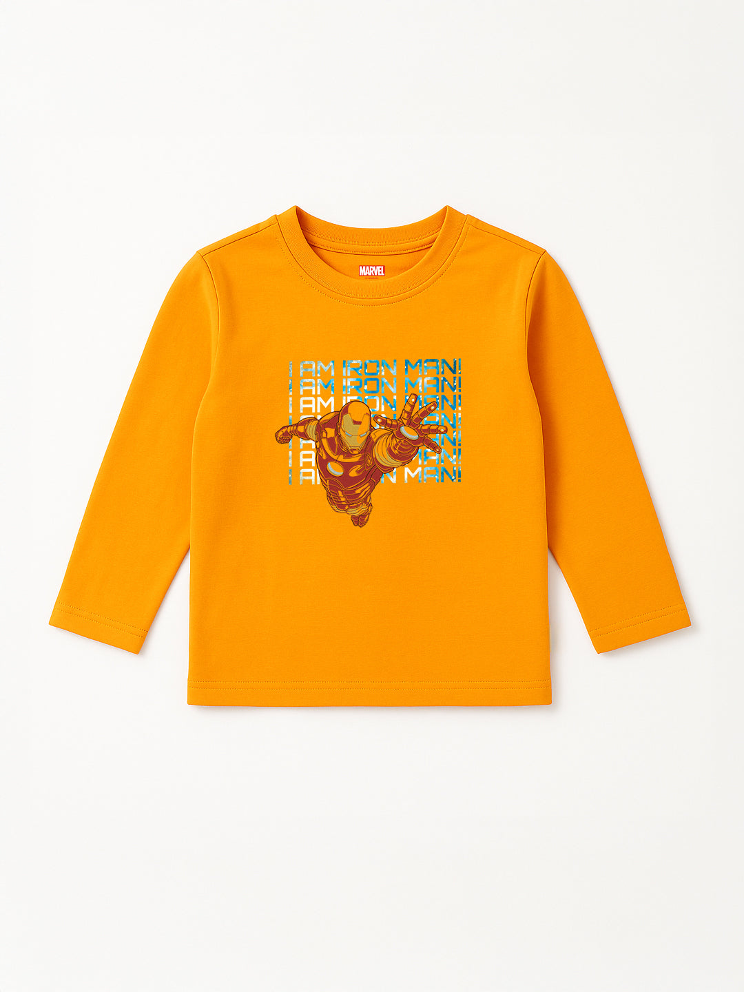 Nautinati Pack Of 2 Orange & Blue Spiderman T-Shirts For Boys