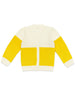 Nautinati Yellow And White Sweater Set With Cap For Infant Girls