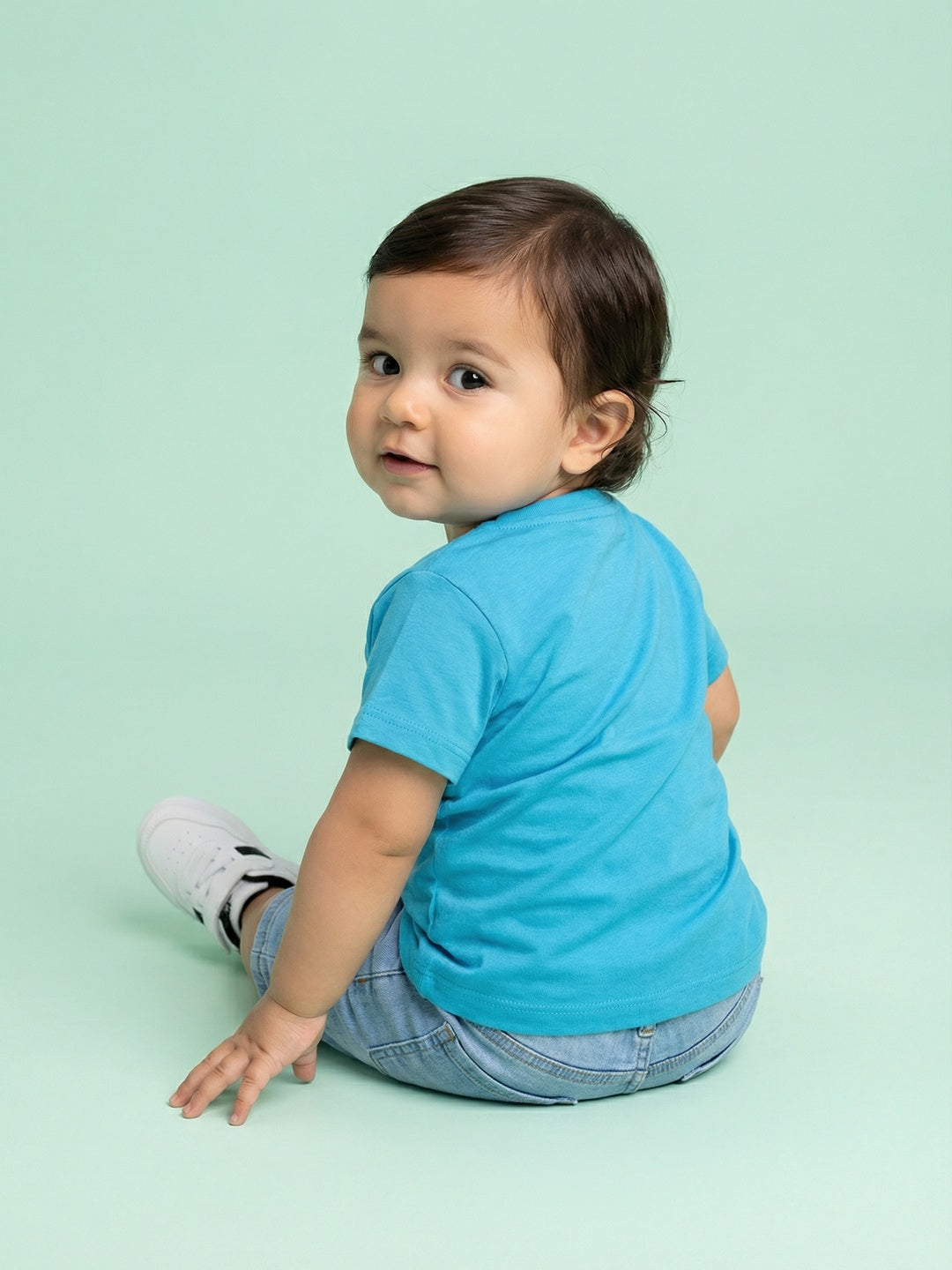 Nautinati Boys' 100% Cotton Pack of 2 Disney Mickey Mouse Print Crew Neck T-shirts