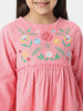 FLORAL EMBROIDERD FULL SLEEVED  DRESS