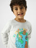 Boys Playful Printed Sweatshirt