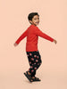 Nautinati Boys Pure Cotton Night Suit with Marvel Spiderman Printed T-shirt with Joggers
