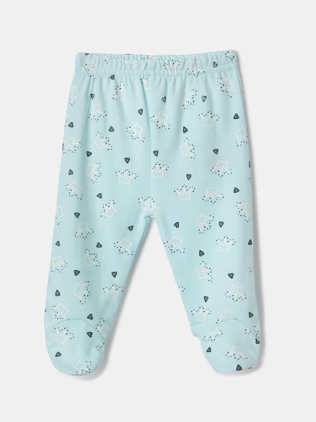 Nautinati Baby Blue Printed 7 Pieces Gift Set for Infant Boys