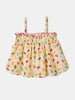 Nautinati Yellow Printed Top and Shorts Set for Girls