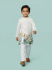 Nautinati Boys' 100% Cotton Festive Resort Style Print Kurta & Pyjama Set