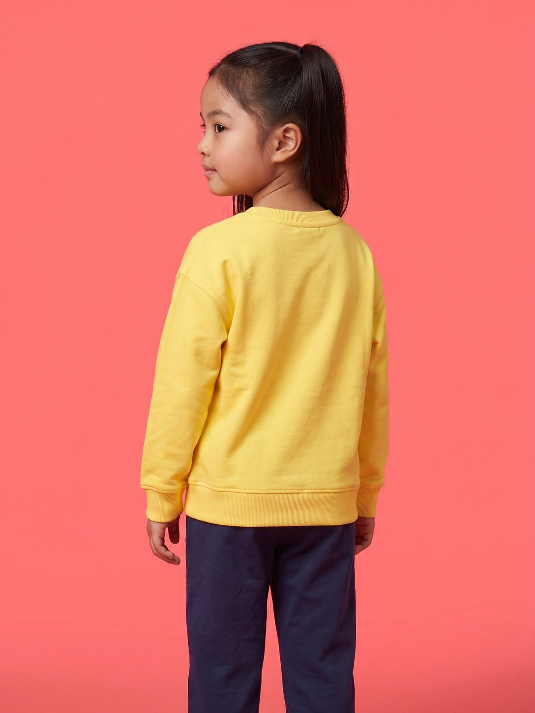 Nautinati Girls Oversized Varsity Sweatshirt and pants Set