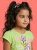 Nautinati Girls' 100% Cotton Disney Daisy Duck Floral Placement Print A-line Dress