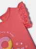 Nautinati Girls' Cotton Top| Donut Puff Print| Age 0 - 2 Years