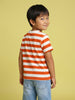Nautinati Boys' 100% Cotton Pack of 2 Striped & Graphic Crew Neck T-shirts